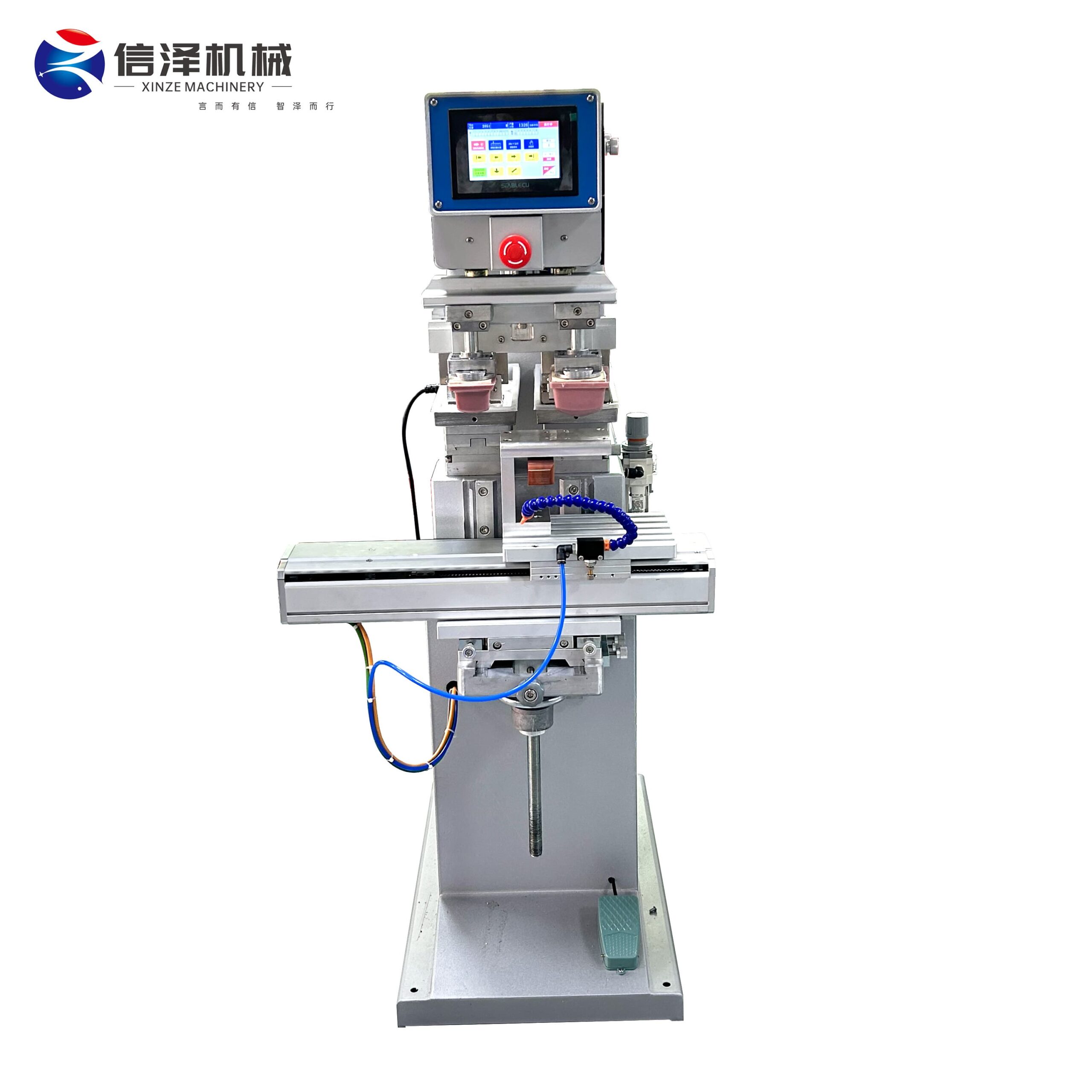 Semi Automatic Two Color Pad Printing Machine for Toys Glasses Frame Ball