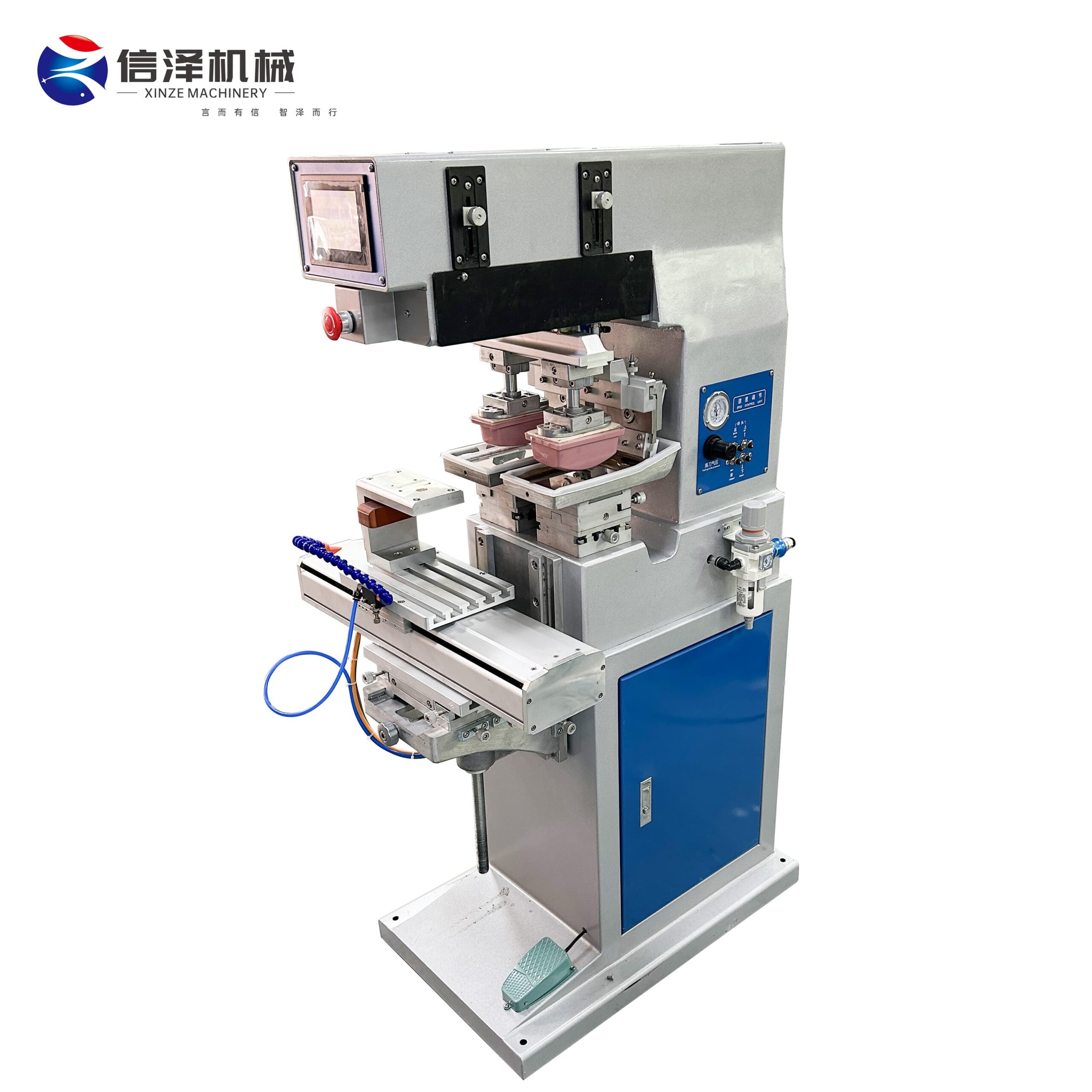 Semi Automatic Two Color Pad Printing Machine for Toys Glasses Frame Ball - Image 2