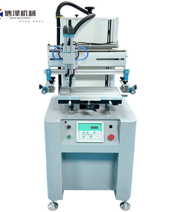 Precision Flatbed Screen Printer for Plastic Folders and Files with Durable Ink and Scratch Resistant Technology for Office Organization Products