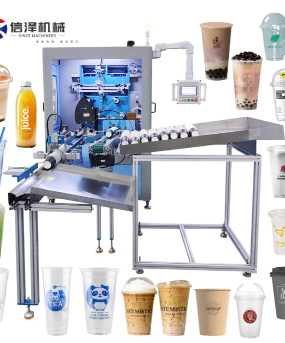 High-Speed Fully Automatic 4-Color Plastic Cup Screen Printing Machine: 4000 Pcs/Hr Output with Advanced Servo Drive for Continuous High-Volume Production