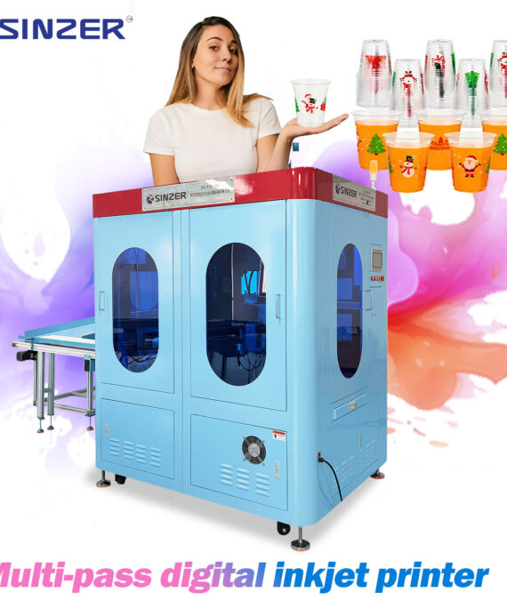 High Resolution Digital Inkjet Printing Machine for Custom Glass Bottle Logos with Advanced 360 Degree Rotary System for Beverage and Cosmetic Industries
