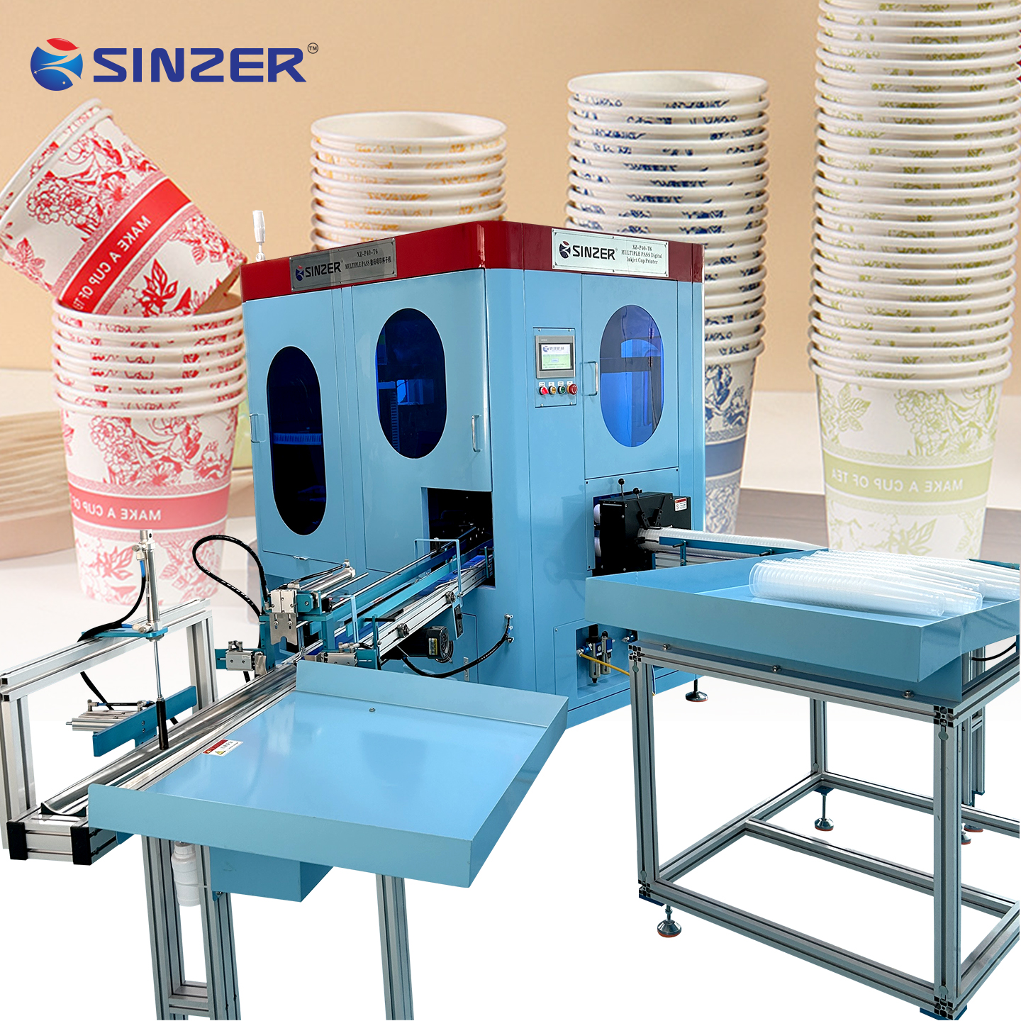 High Speed Automatic Digital Printing Machine for Paper Cups Plastic Cups with Reliable Action Program and High Resolution Finish