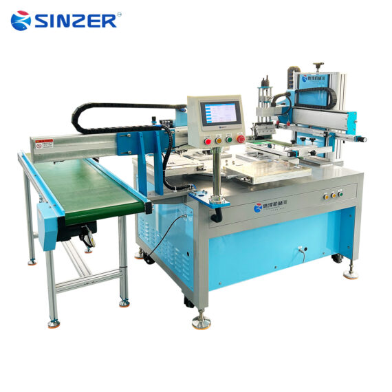 High-Speed Four-Station Rotary Screen Printing Machine with Suction-Equipped Workbench for Kraft Sack Canvas Bags