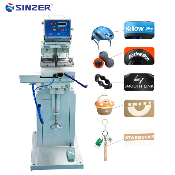 High Quality Semi-Automatic Pneumatic Tampo Printing Machine with Control Panel for Eyeglass and Bottle Caps