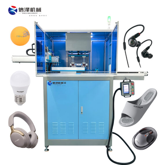 High Precision Fully Automatic Pad Printing Machine with Unloading Robot and Shuttle System for Slipper lighter