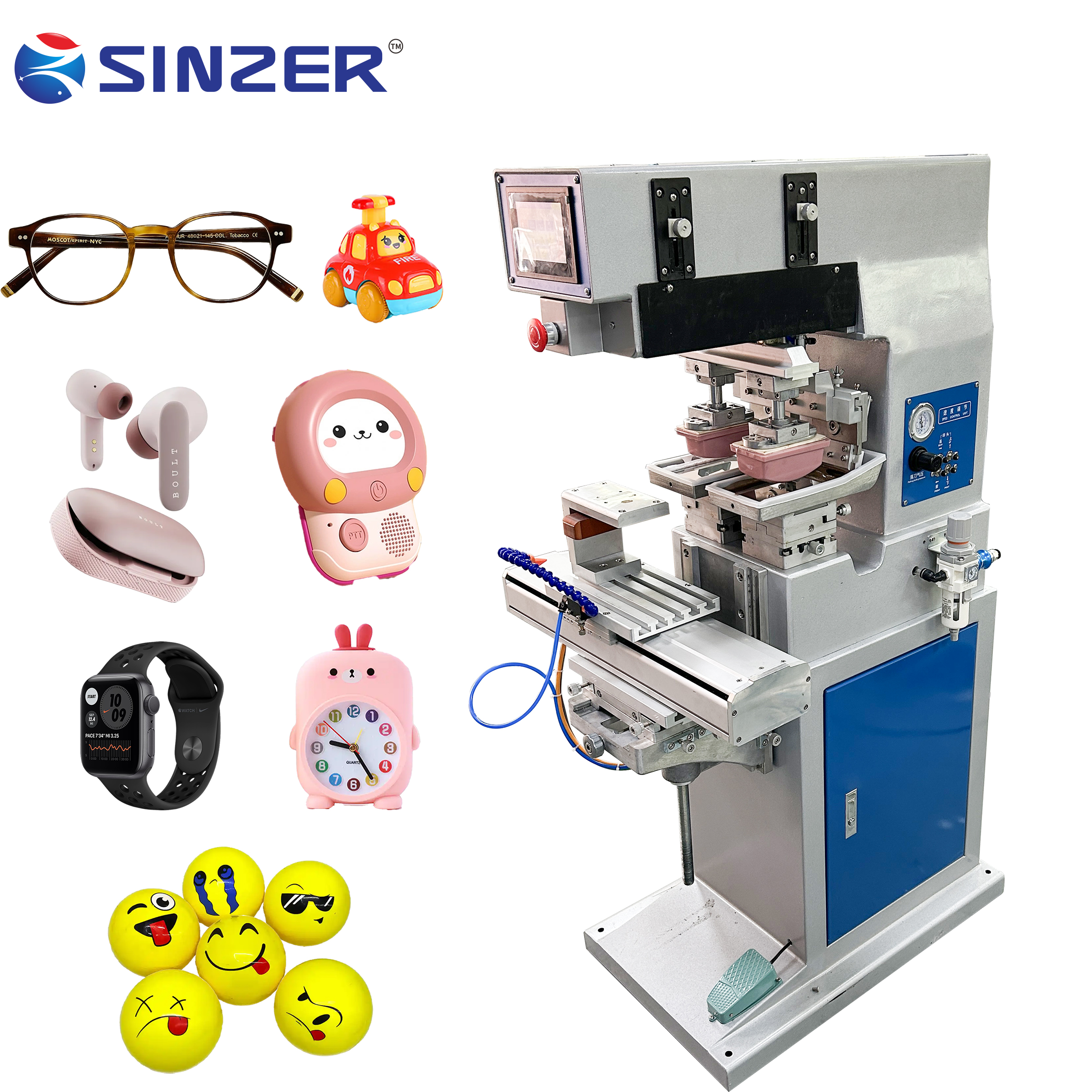Factory Direct Sale Multi-Color Pad Printing Machine Semi Automatic Flatbed Printer for High Precision Logo Printing