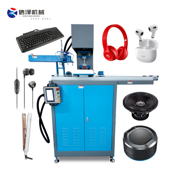 Semi-automatic Tampon Printer Servo-driven Ink Cup Pad Printing Machine with Robotic Arm for Material Handling