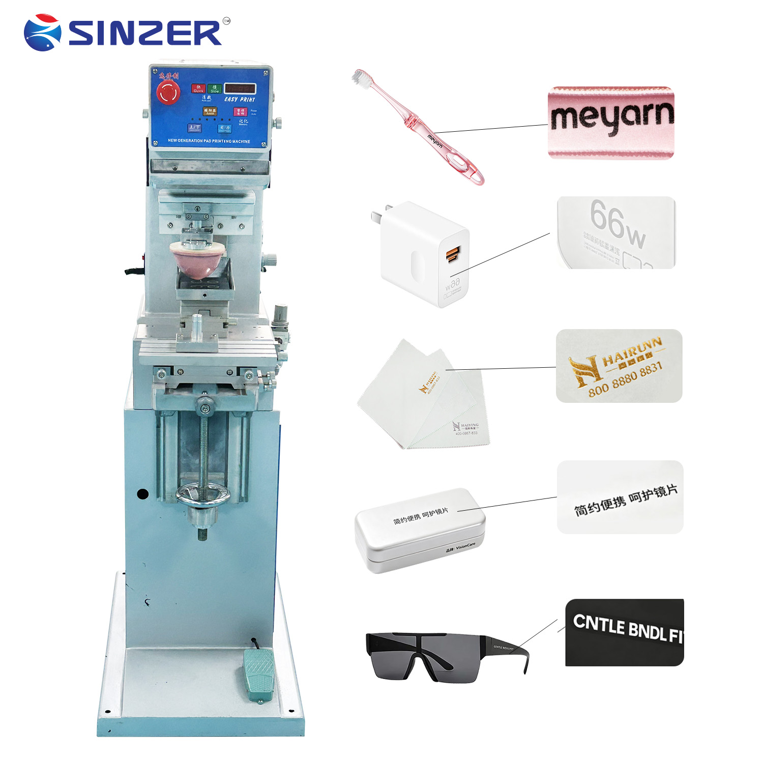 Wholesale Customized Semi-Automatic 1 Color Pad Printing Machine with Single Print Head for Sports balls Electronic Device Casings