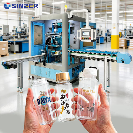 High Quality Single-Color Eight-Station Automated Screen Printing Machine for Plastic Glass Metal Cans