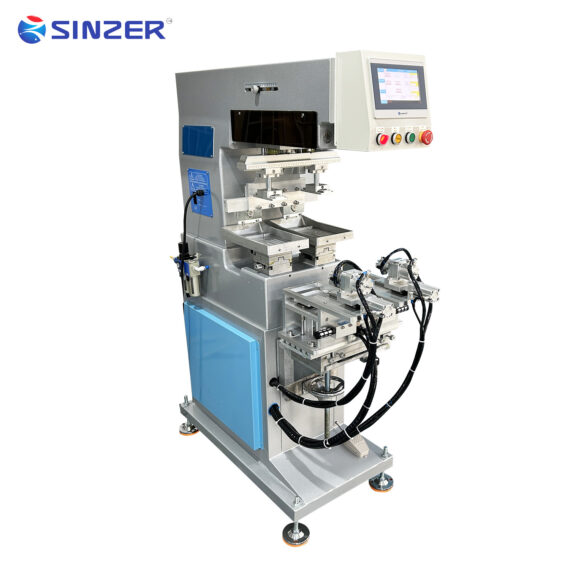 2-Station Single-Color Semi-Automatic Pad Printing Machine for Christmas Ball Golf Ball and Tennis Ball