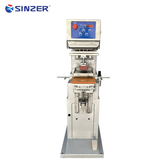 High Quality 1-Station Semi-Automatic Pneumatic Pad Printing Machine with Control Panel for Frame Light Bulb