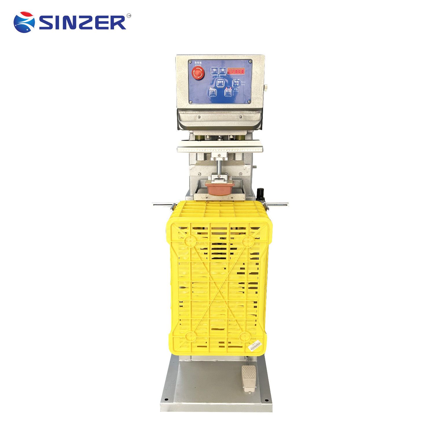 New Model 1-Color 1-Station Semi-Automatic Pad Printing Machine with Control Panel for Safety Helmet