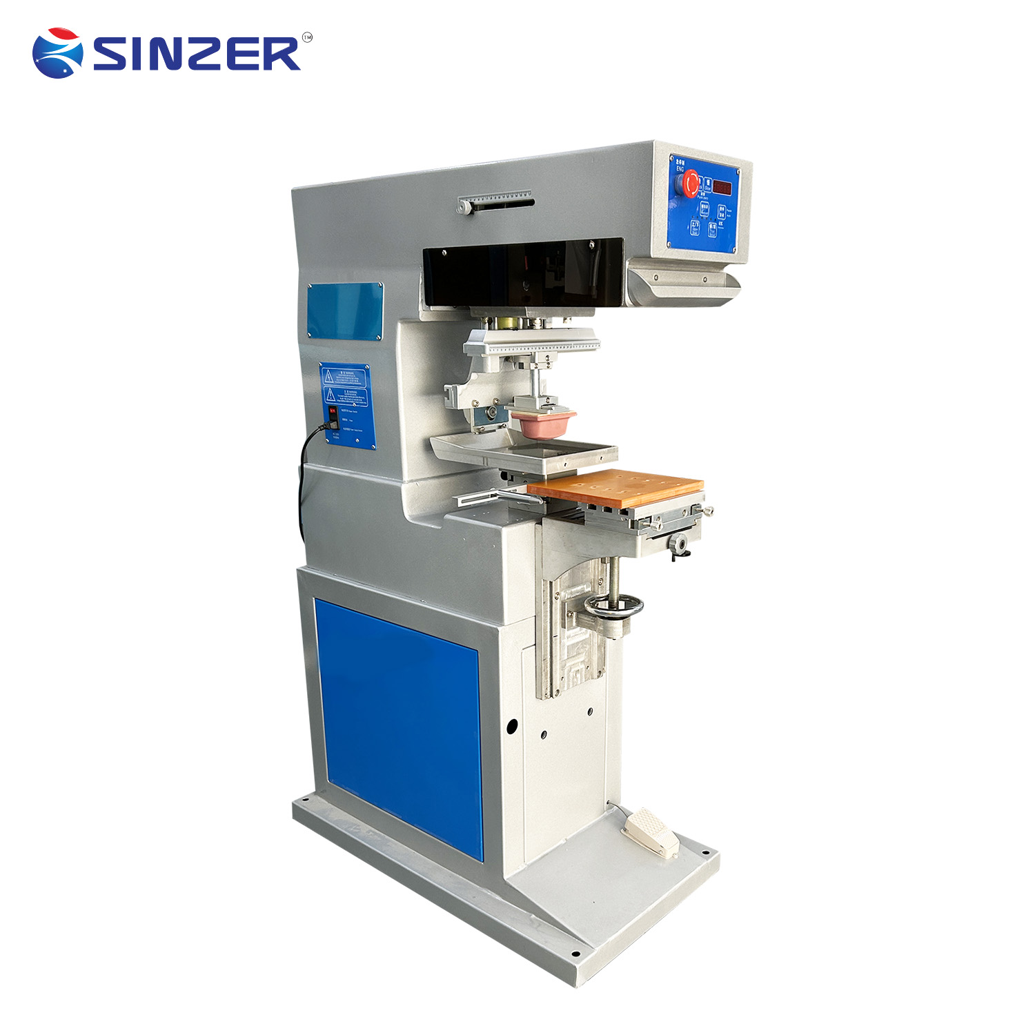 High Quality Pneumatic Drive Cylinder System 1 Color Pad Printing Machine for Plastic Storage Box Building Blocks