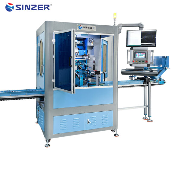 High Quality Fully Automatic Multi Color 8 Station Screen Printing Machine with CCD Camera Positioning for Glass Industry Ceramic Tubes