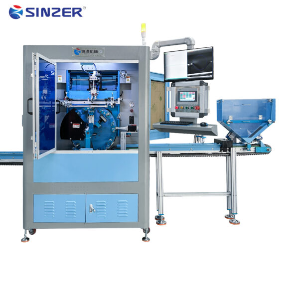 Multi Functional Fully Automatic Multi Color Silk Screen Printer Machine with CCD Camera Visual Positioning for Cosmetic Tube Mascara