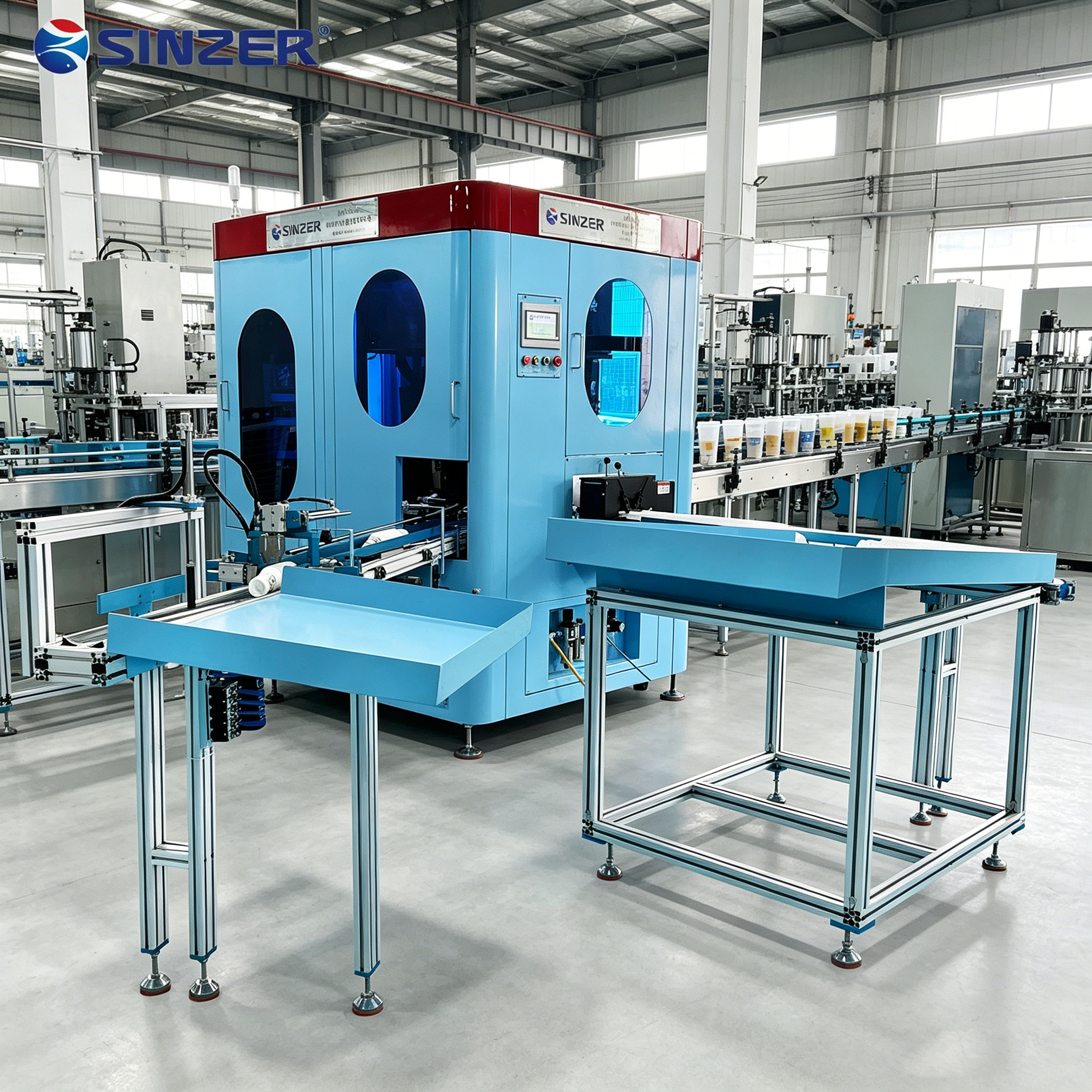 Single Pass Fully Automatic Full Color Digital Printer with PLC Touch Screen for Round Cups and Glass Bottles