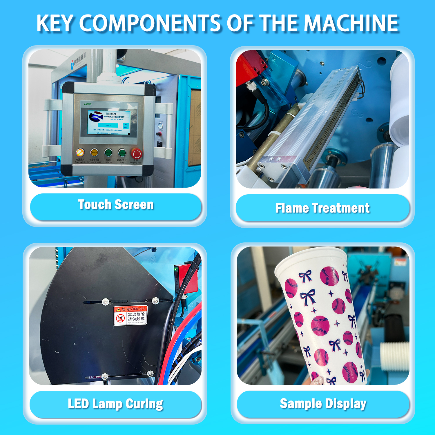 Factory Direct Multi-Color 8 Station Silk Screen Printing Machine with LED Lamp Curling for Plastic Cup Paper Cups and Cosmetic - Image 2