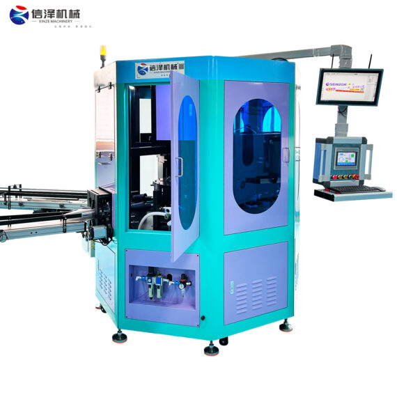 High Speed No Plate 8 Station Digital Inkjet Printer Machine with Discharge Conveyor for Plastic Cups and Aluminum Cans